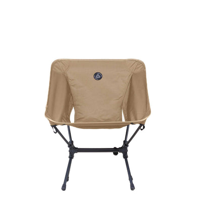 Low Back Ultralight Folding Camping Chairs with Storage Pouch - Khaki