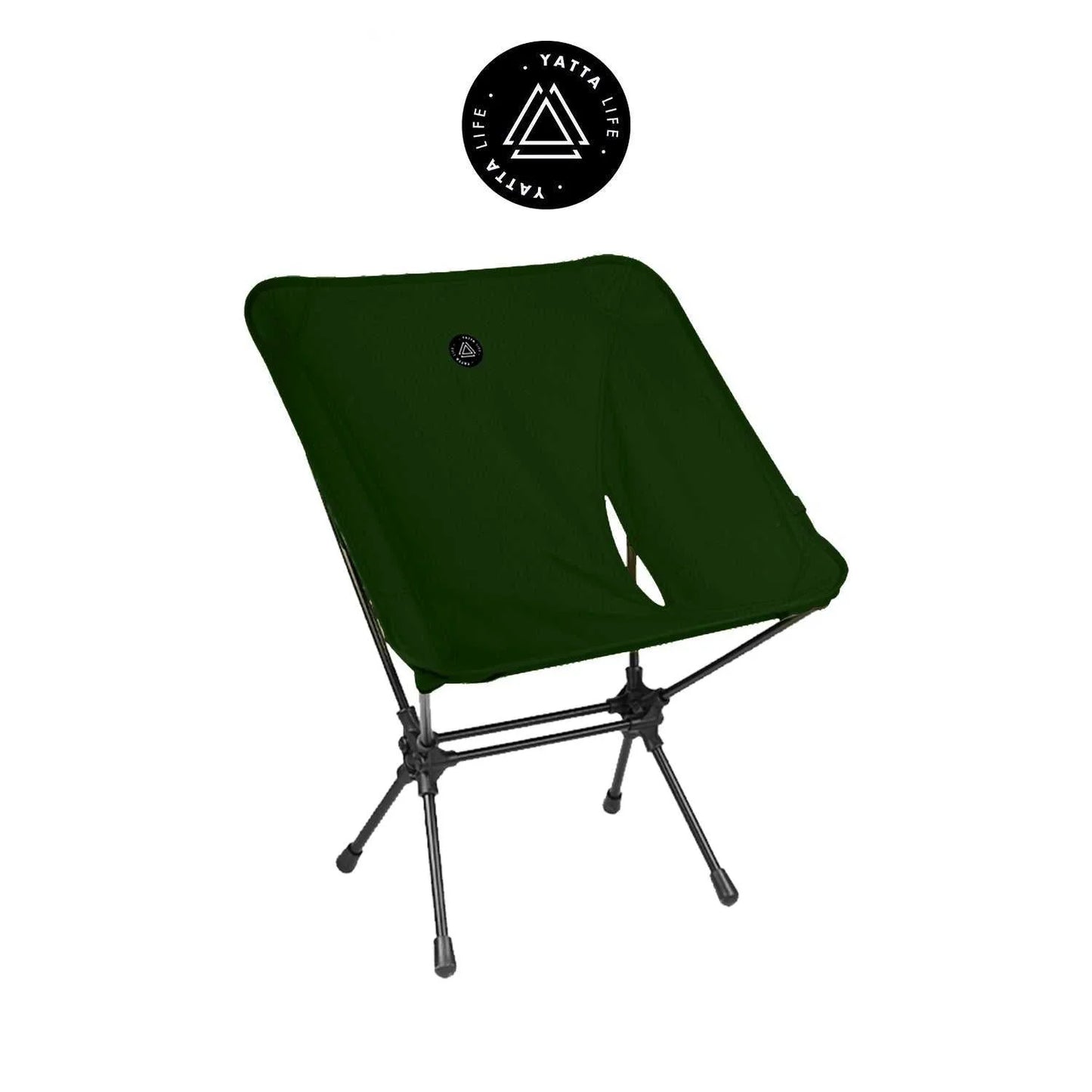 Low Back Ultralight Folding Camping Chairs with Storage Pouch - Khaki